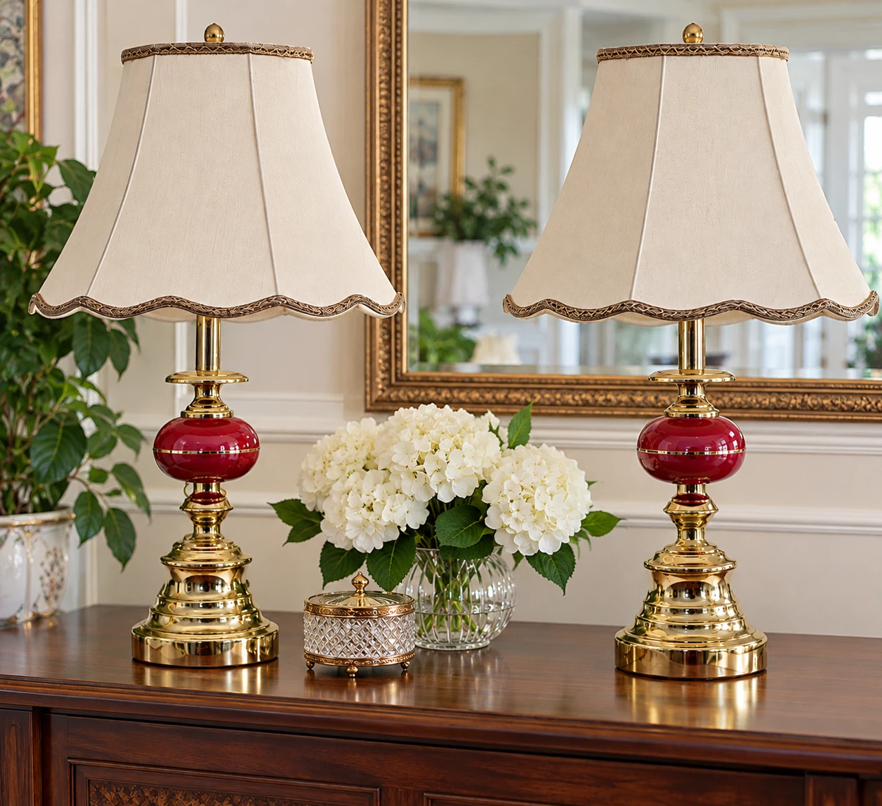 Set of Two Vintage Style Table Lamps - photo 2