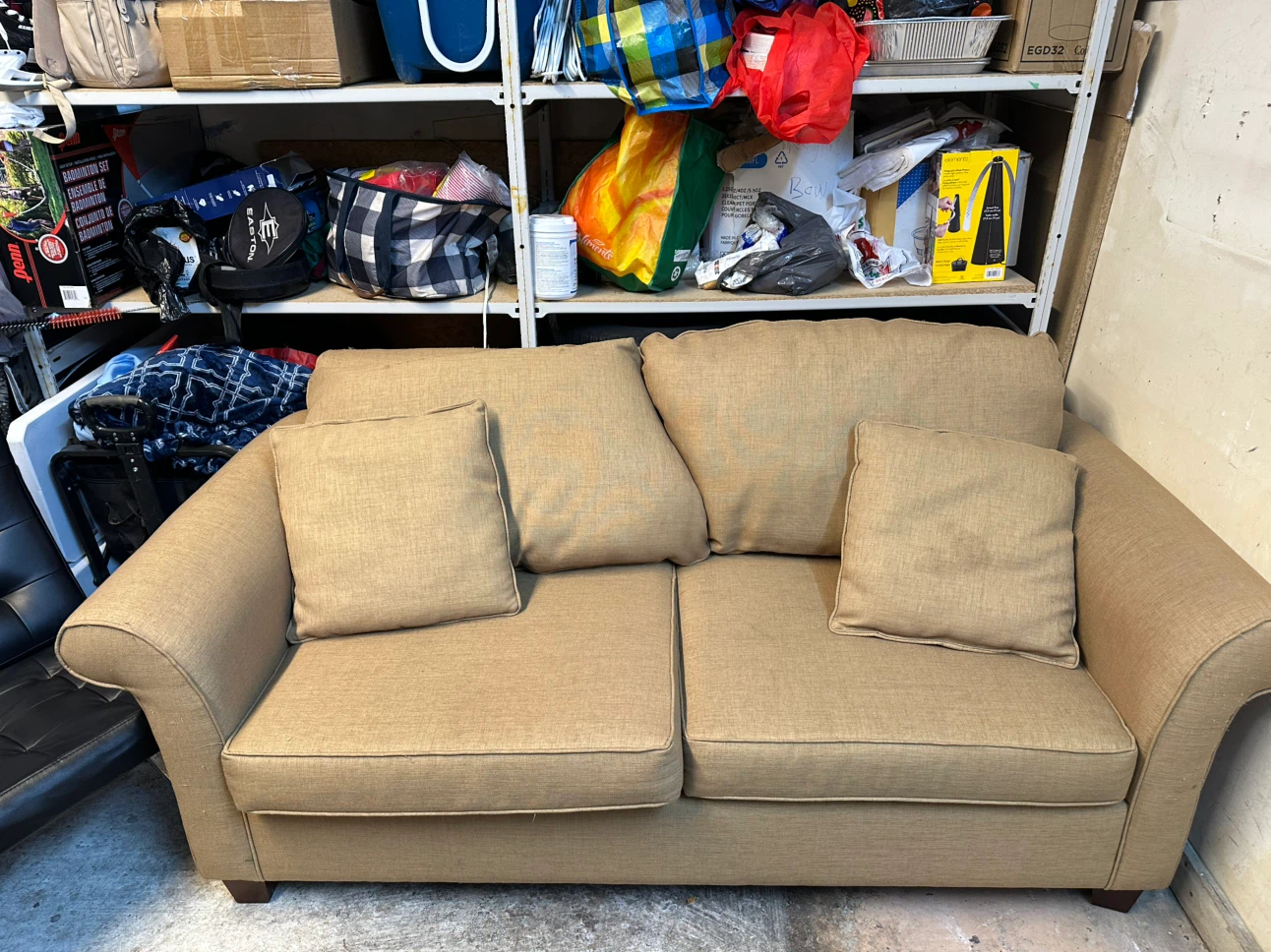 Tan Sleeper Sofa