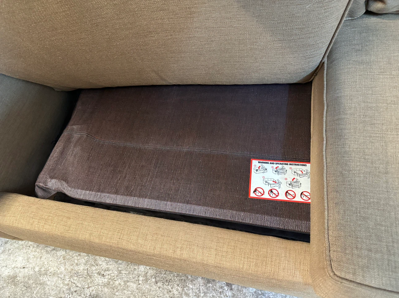 Tan Sleeper Sofa - photo 2