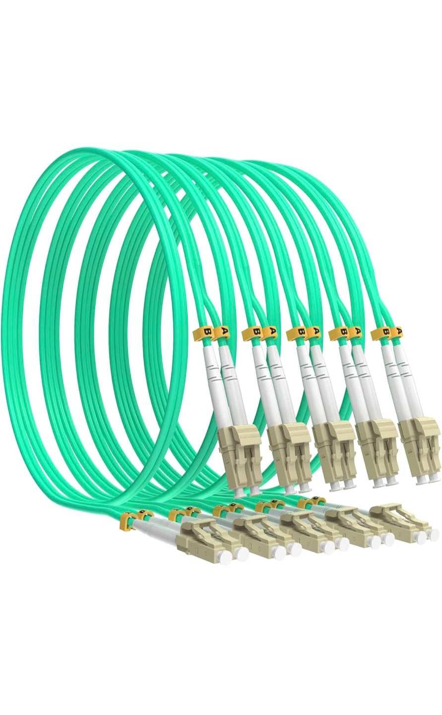 VIGTP OM3 Fiber Patch Cord Set, 5 Pieces - photo 2