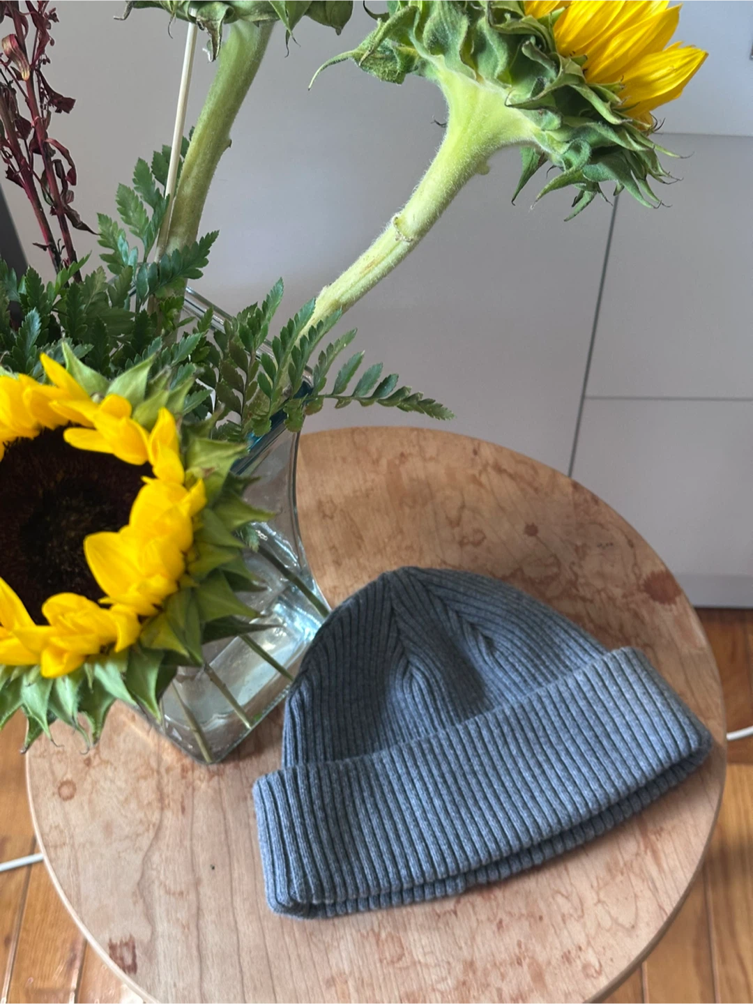 H&M Gray Ribbed Beanie