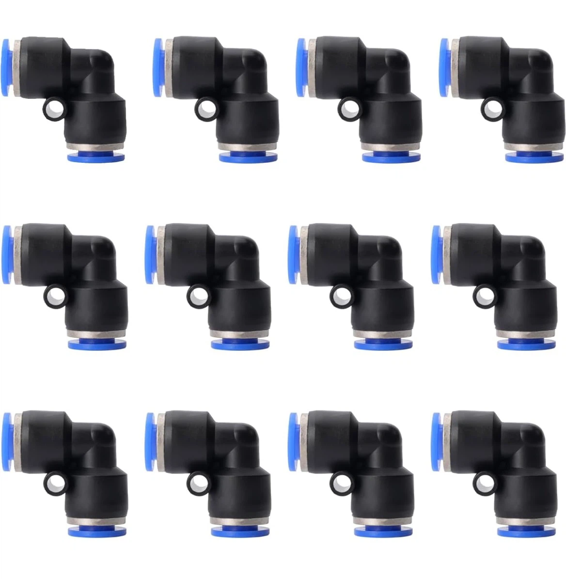 12-Piece PL Elbow Push-to-Connect Fittings