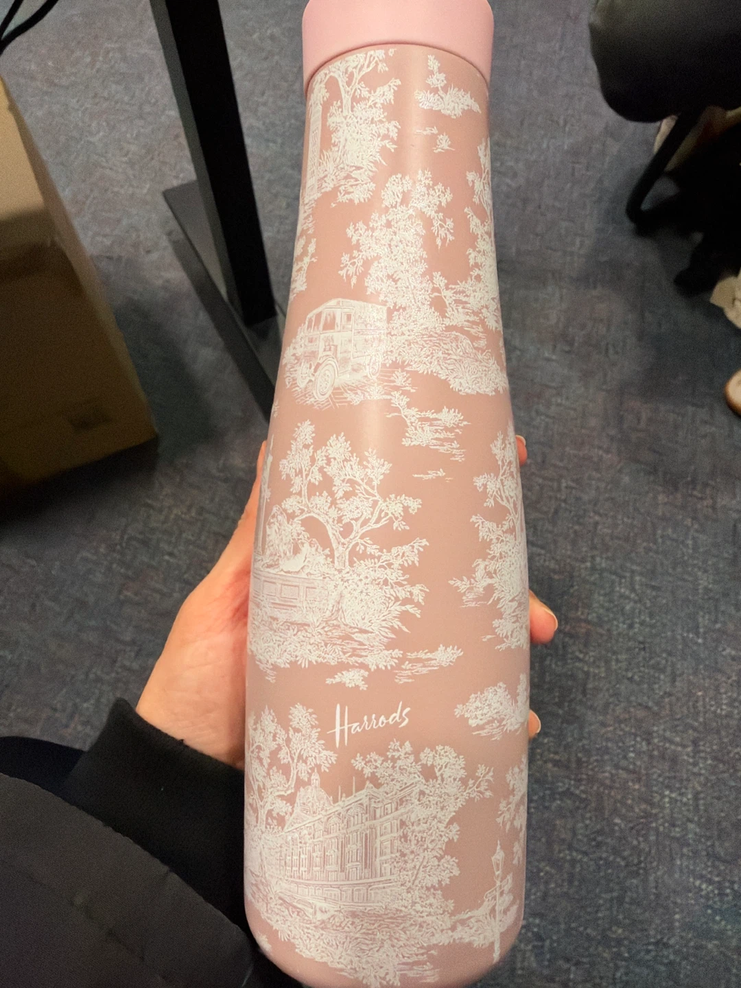 Harrods Toile de Jouy Water Bottle