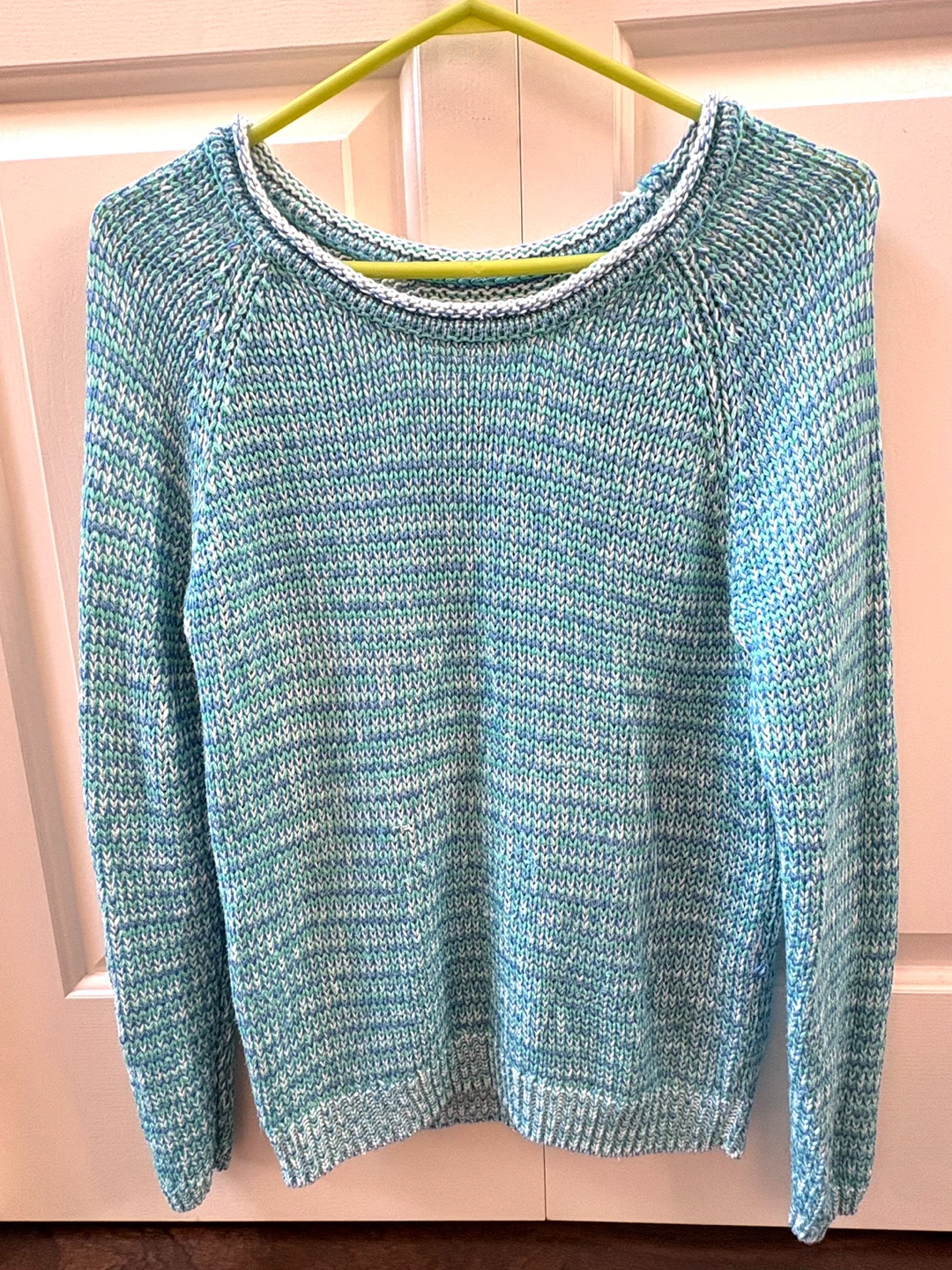 Blue and White Knit 🧶 Sweater - S