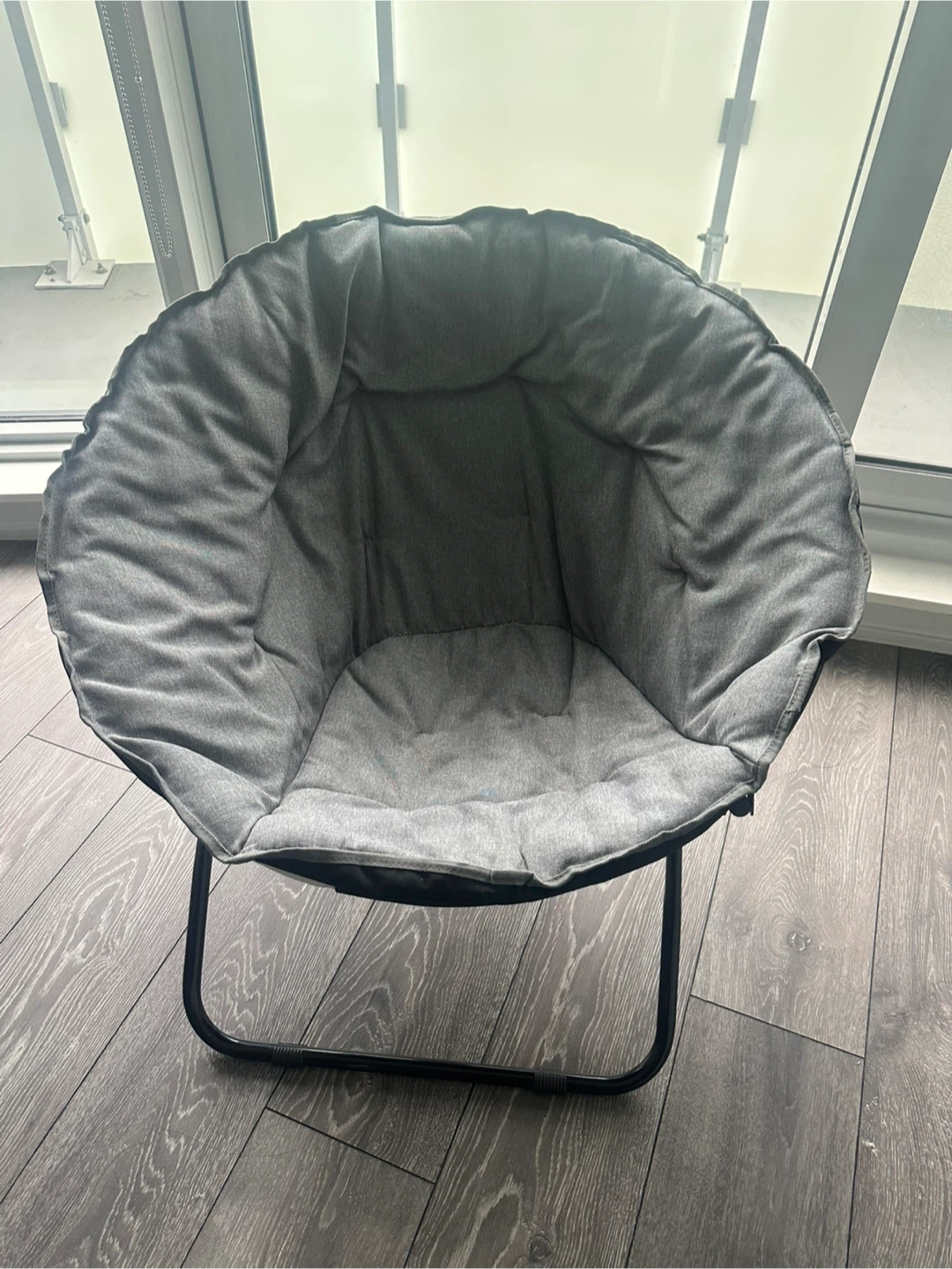 Grey moon chair