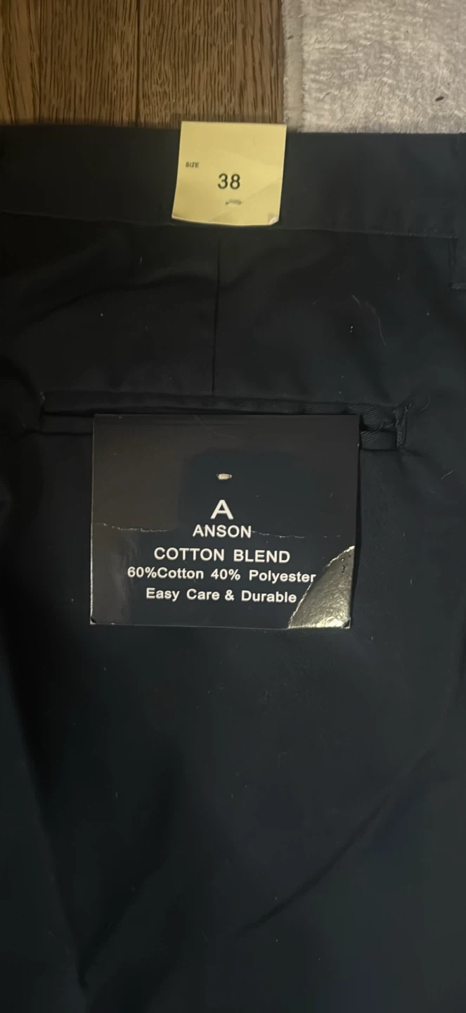 Anson Cotton Blend Pants Size 38 - photo 2