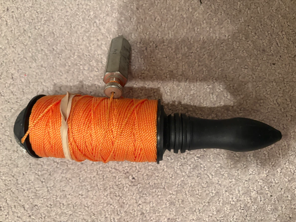 Plumb Bob Tool with String Reel