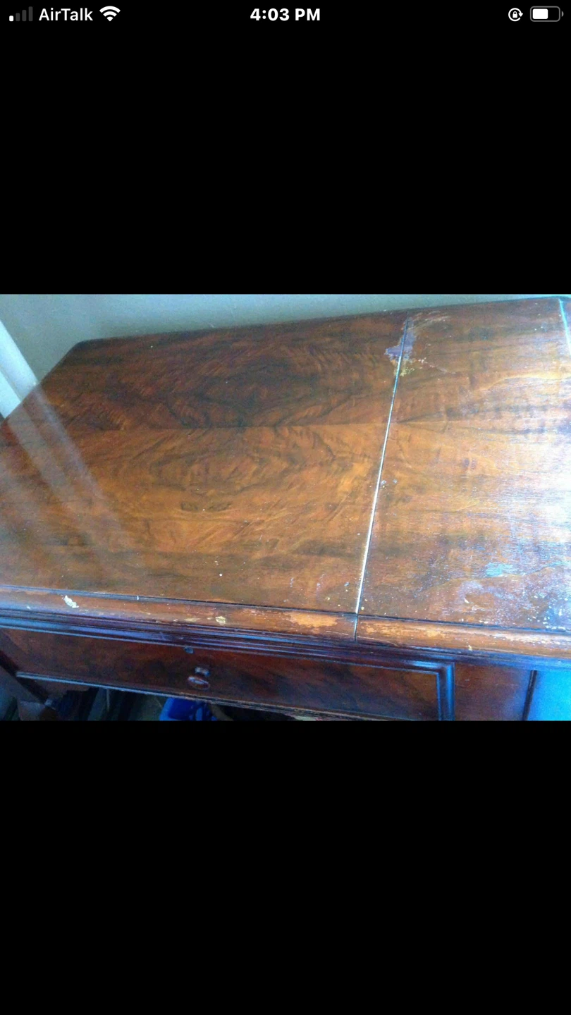Vintage Wooden Sewing Machine TABLE ONLY - photo 2