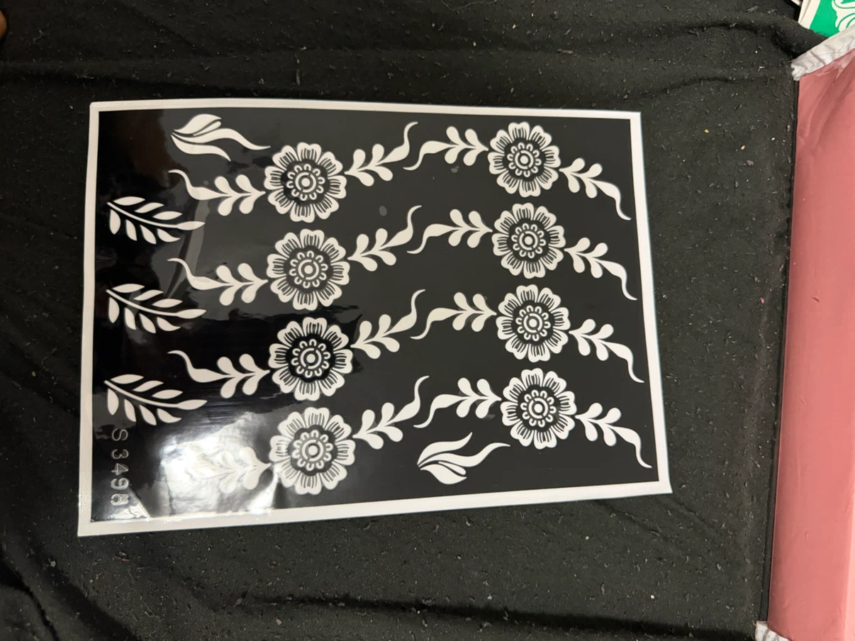 Henna Tattoo Stencil Sheets