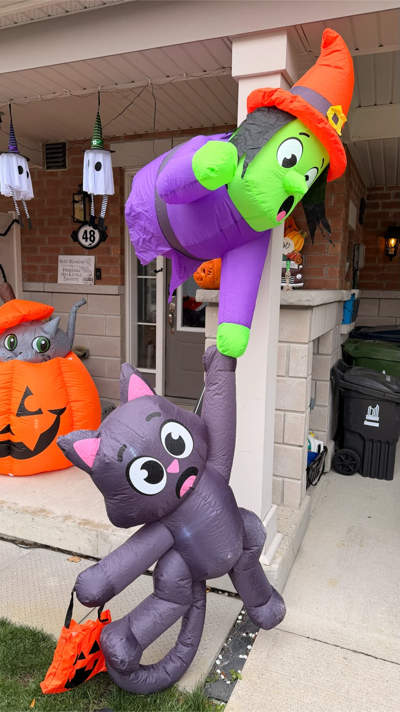 Joyin 8ft Witch and Black Cat Inflatable - photo 2