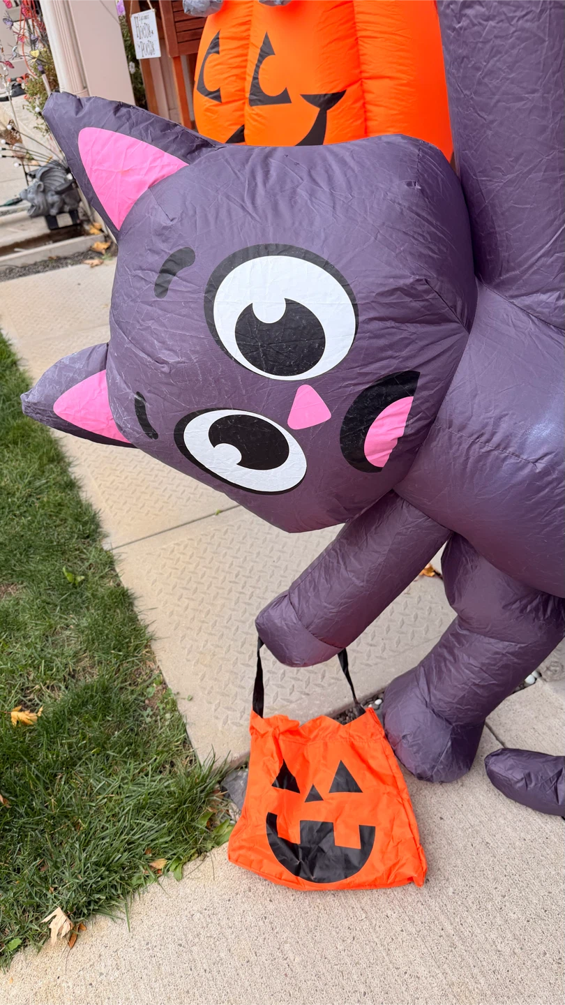 Joyin 8ft Witch and Black Cat Inflatable - photo 3
