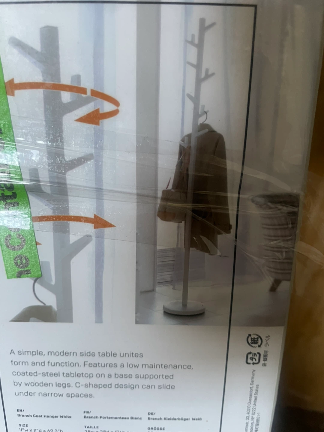 The Container Store Branch Coat Hanger White - photo 3