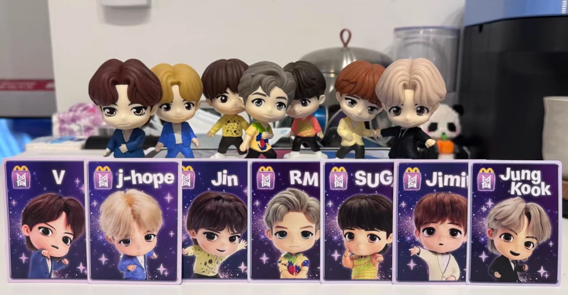 TinyTAN BTS McDonald's Happy Meal Figures Set
