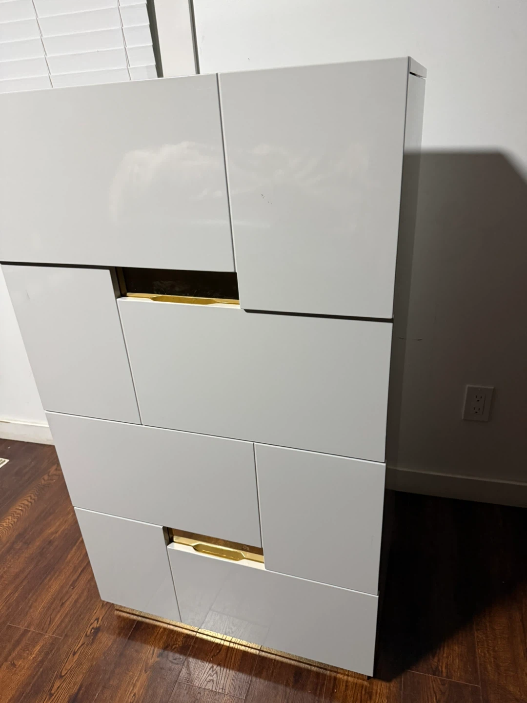 White Vanity Dresser with Flip-Top Mirror - photo 3