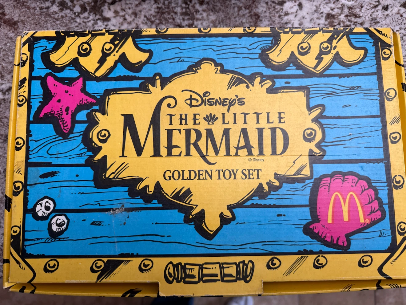1987 Little Mermaid Golden Toy Set