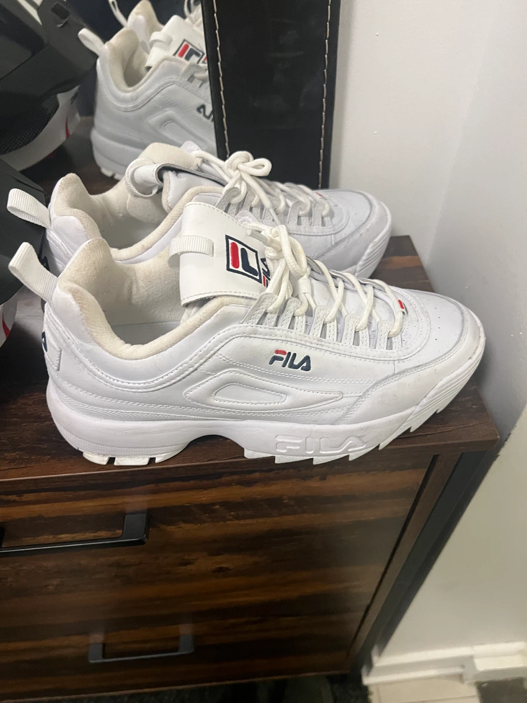 Fila White Sneakers Size 10
