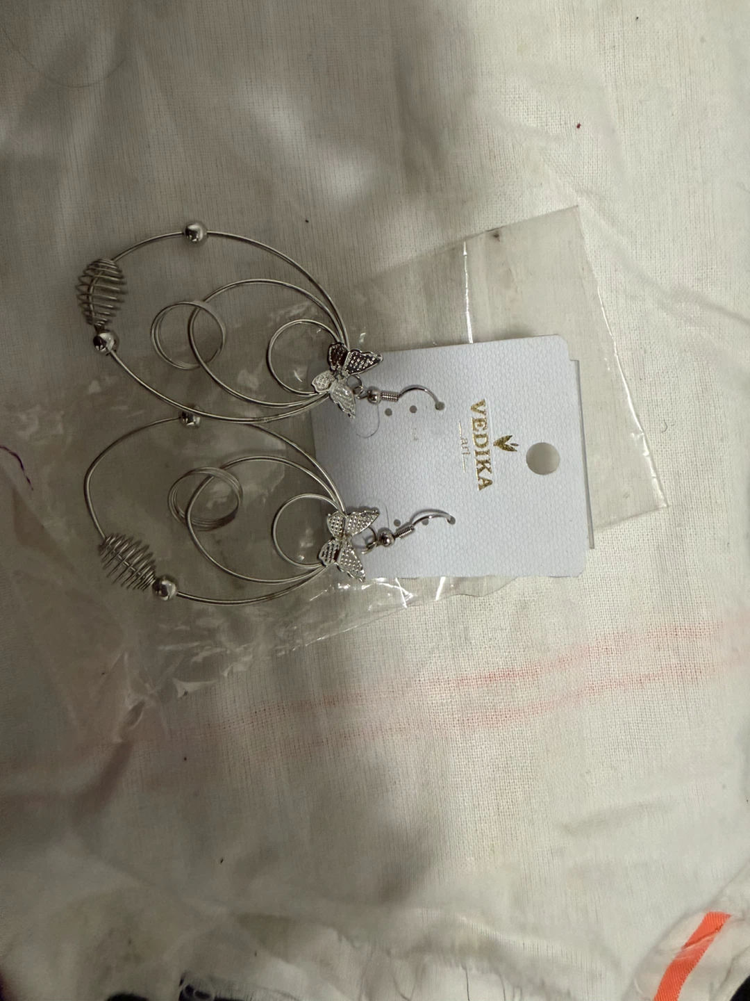 Set of 5 Assorted Silver Tone Earrings - photo 2