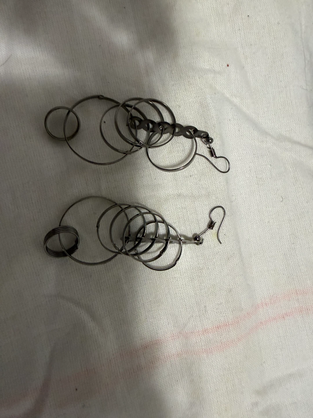 Set of 5 Assorted Silver Tone Earrings - photo 3