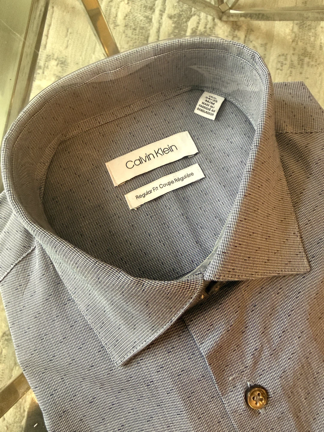 NEW Calvin Klein Men's Dress Shirt - 15.5 34/35 (Med. Reg. Fit) - photo 2