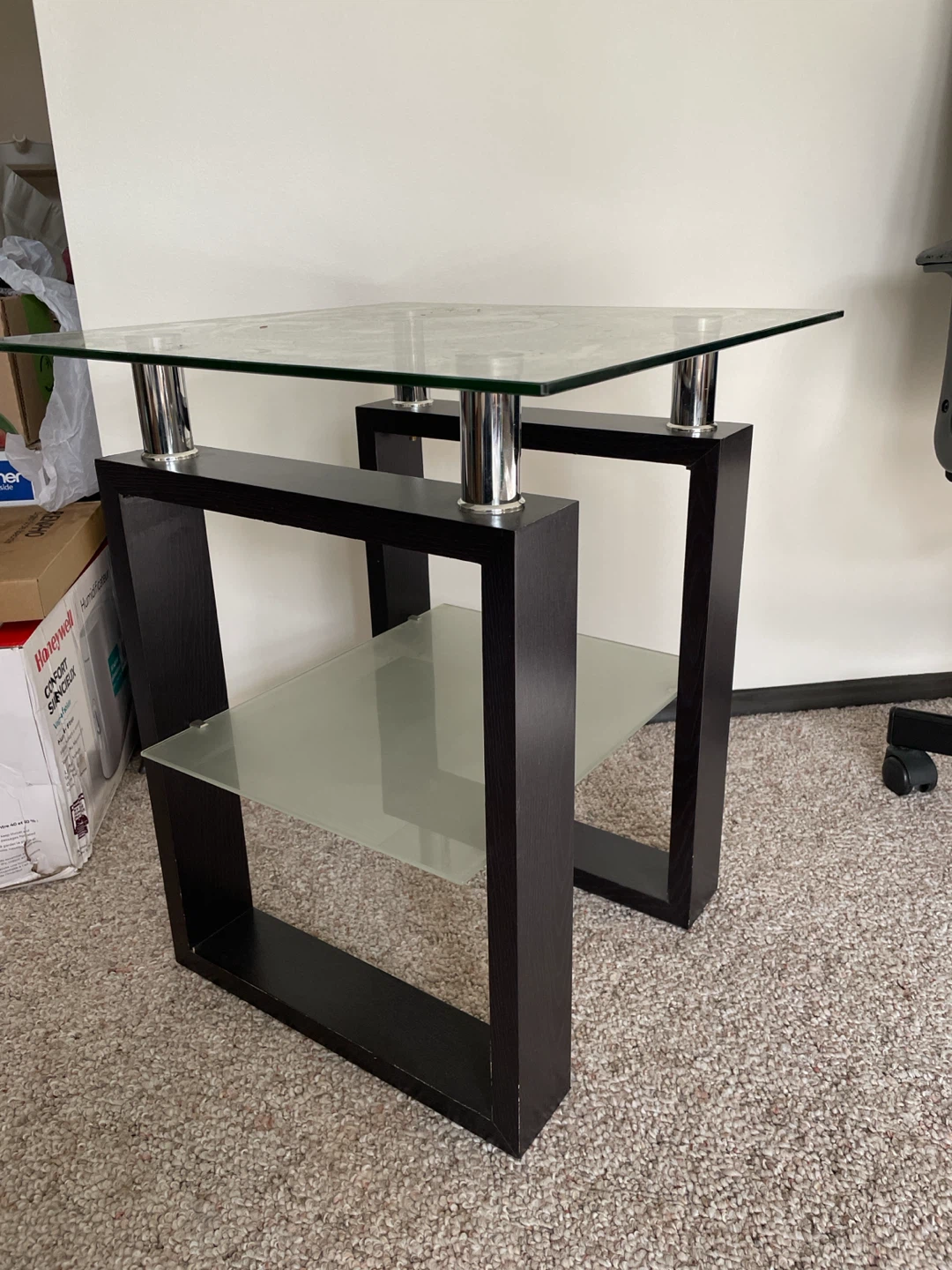 Modern Glass Side Table