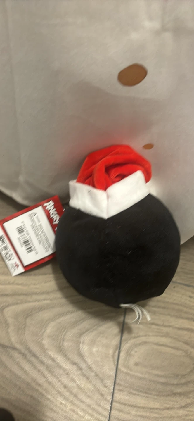 Angry Birds Bomb Plush with Santa Hat - photo 2
