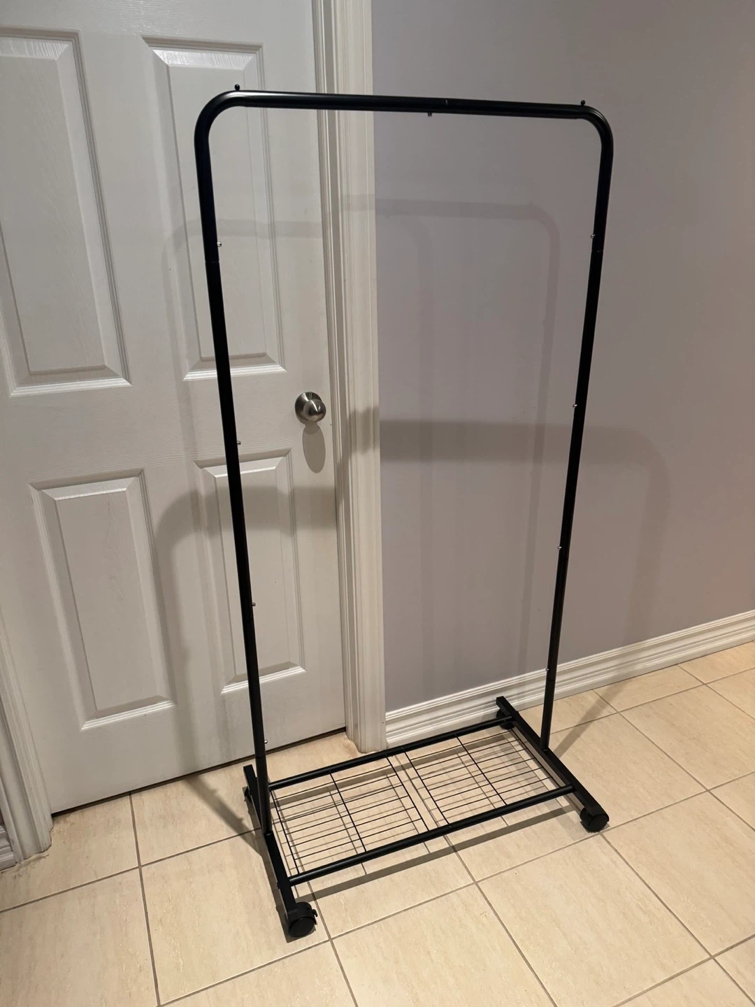 Black Rolling Clothing Rack