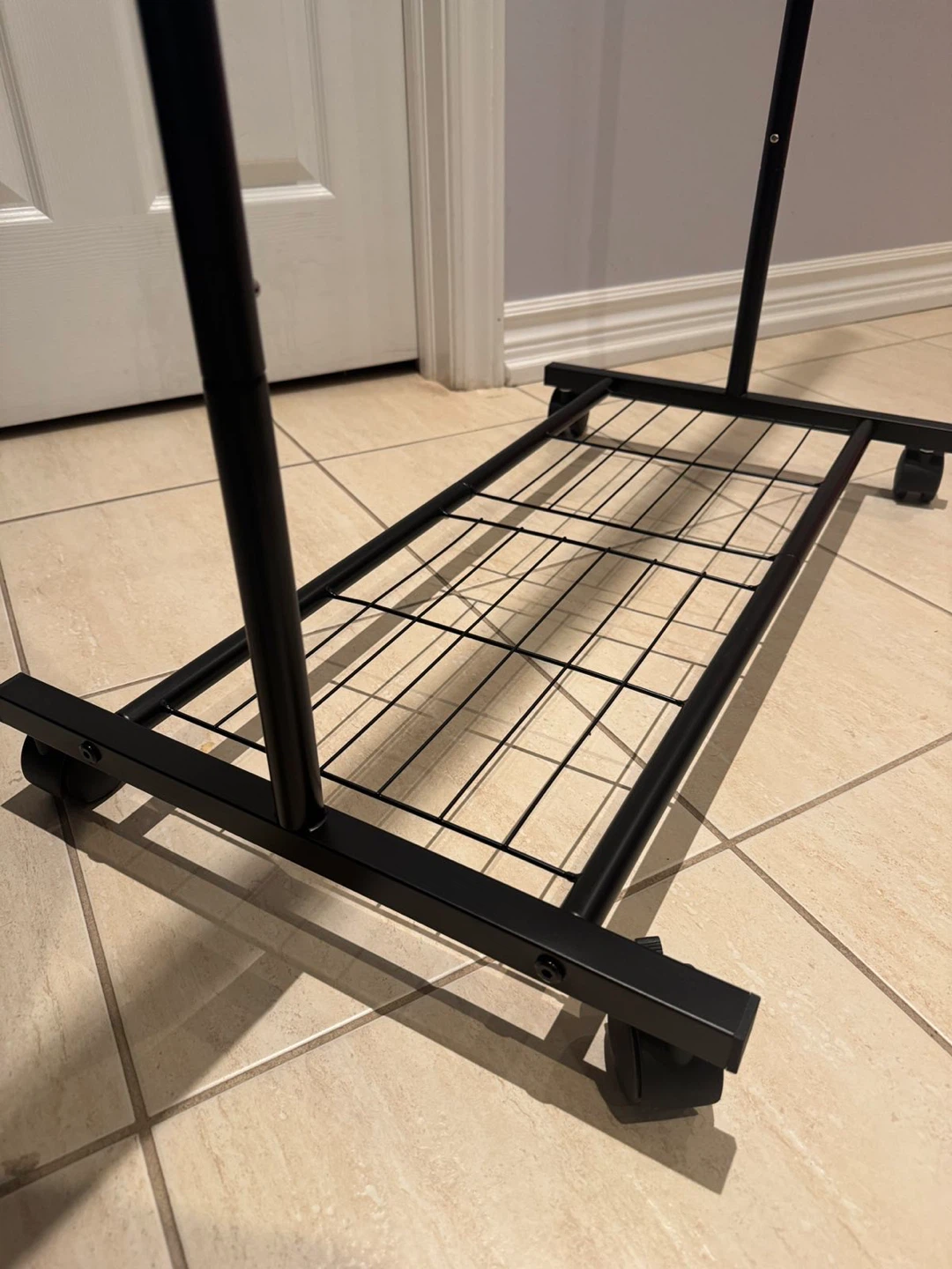Black Rolling Clothing Rack - photo 2