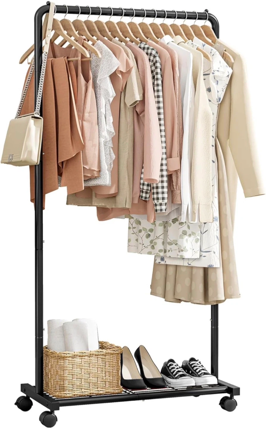 Black Rolling Clothing Rack - photo 5