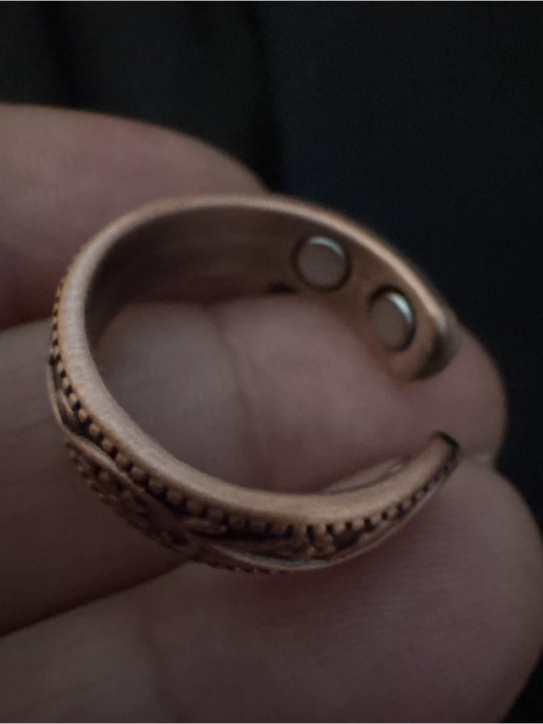 New Copper Magnetic Ring and Bracelet Set - photo 3