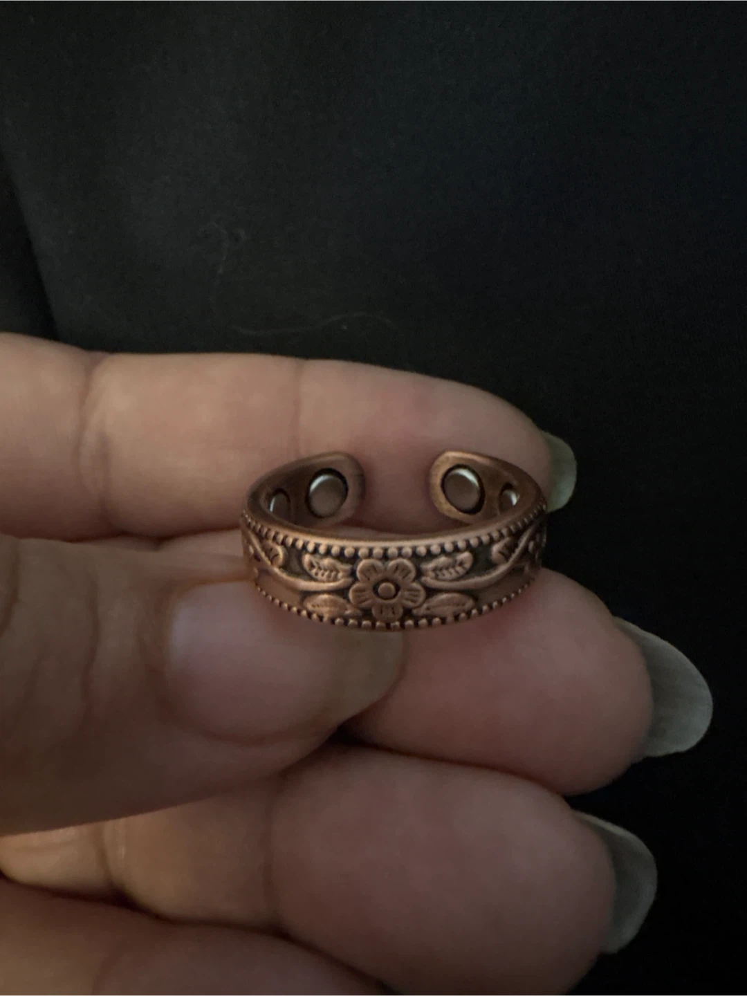 New Copper Magnetic Ring and Bracelet Set - photo 4