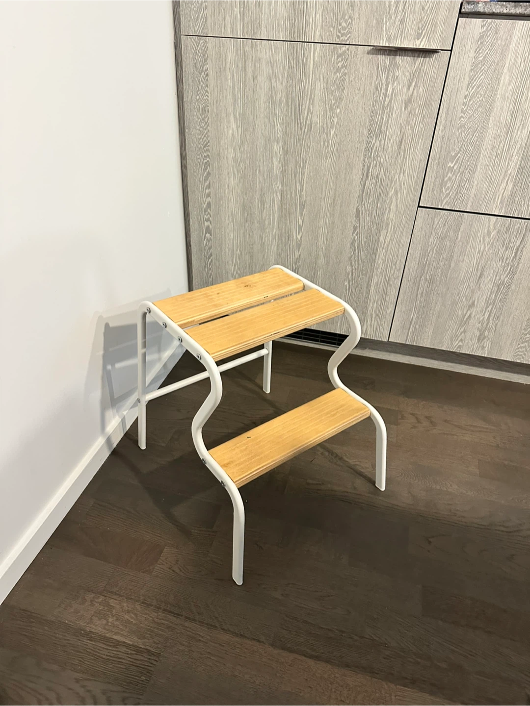IKEA GRUBBAN Step Stool White/Birch