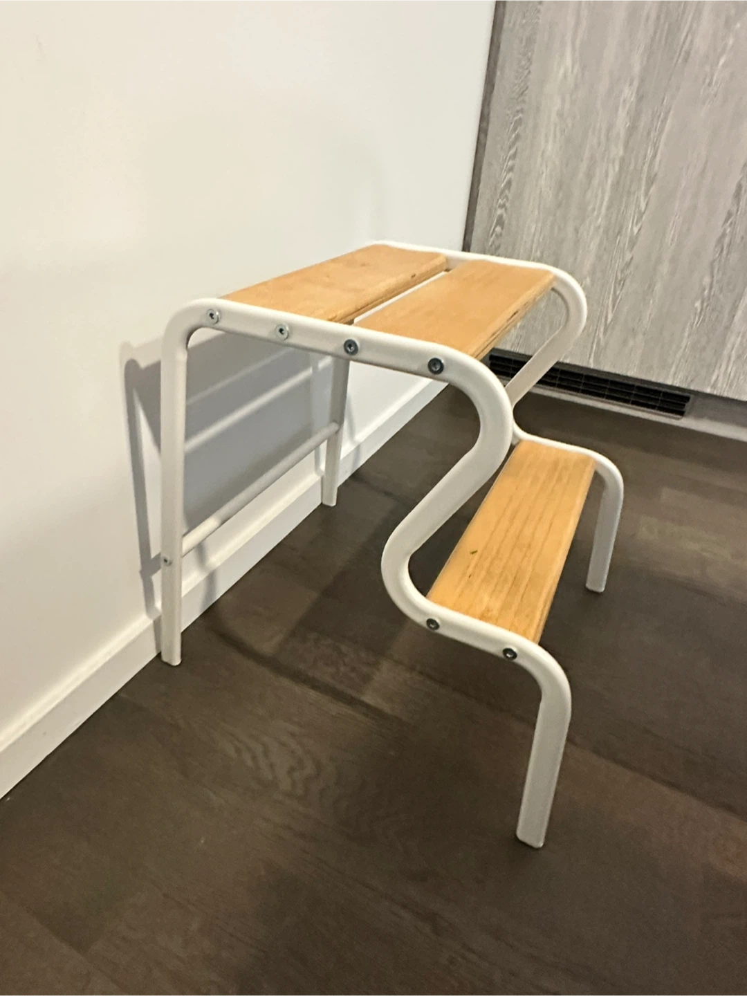 IKEA GRUBBAN Step Stool White/Birch - photo 3