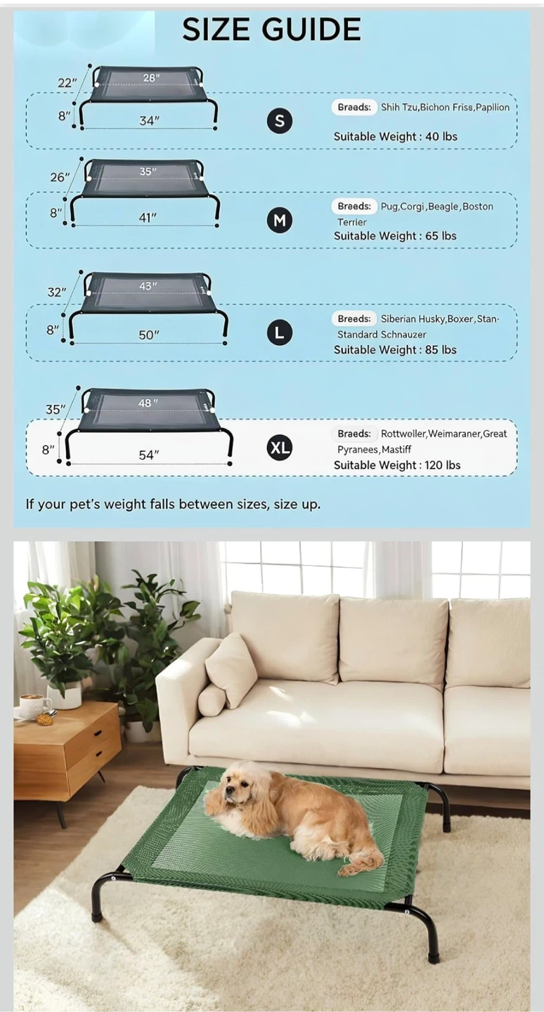 100%NEW NeverUse ElevatedDogBed Orig$80 NOW$40 - photo 2
