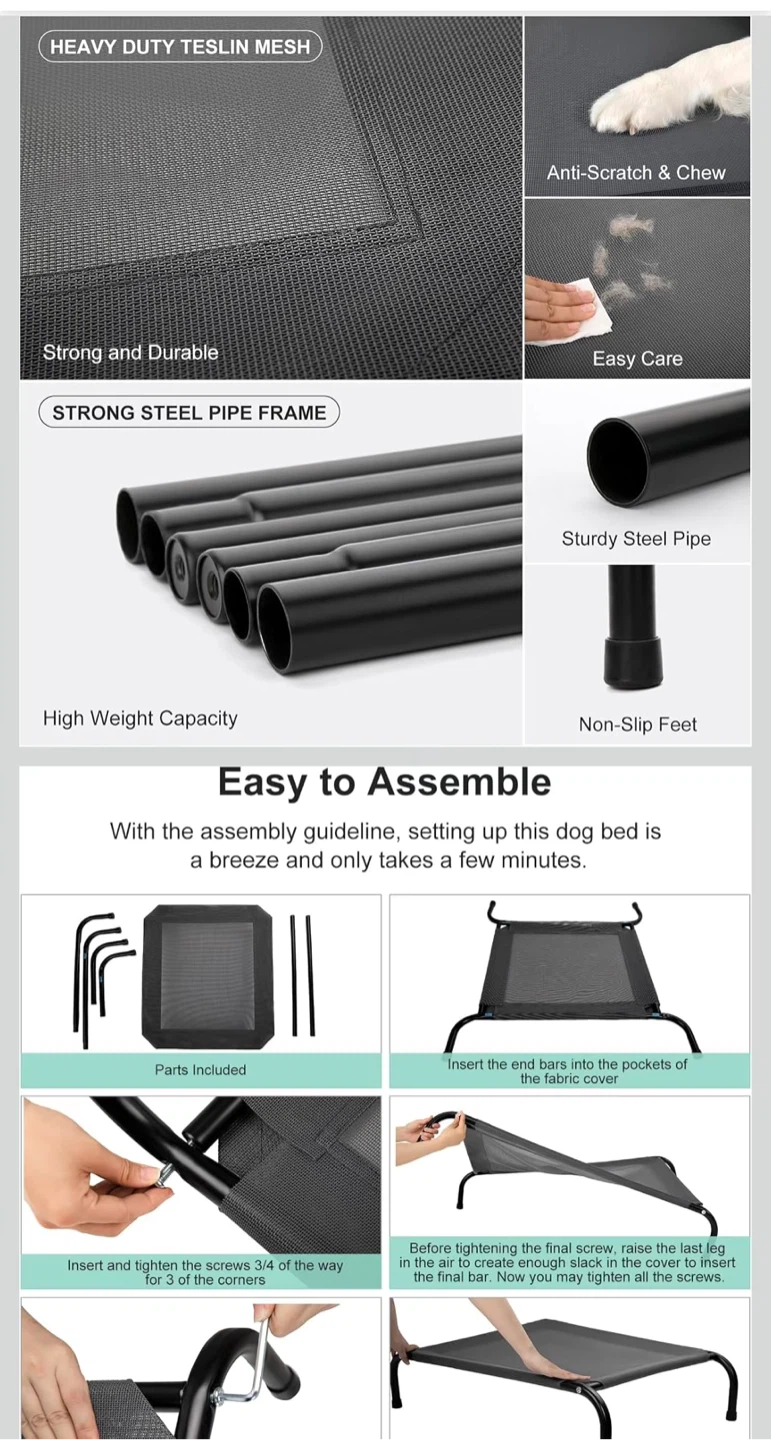 100%NEW NeverUse ElevatedDogBed Orig$80 NOW$40 - photo 3