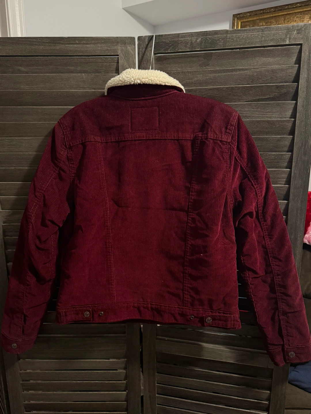 Levi's Burgundy Corduroy Sherpa Jacket - photo 4