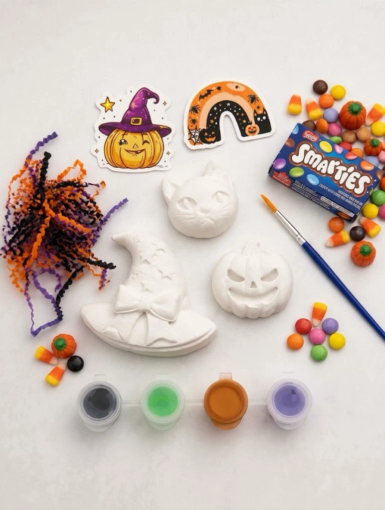 Halloween DIY Plaster Painting Kit – Kids’ Craft Cups - photo 2