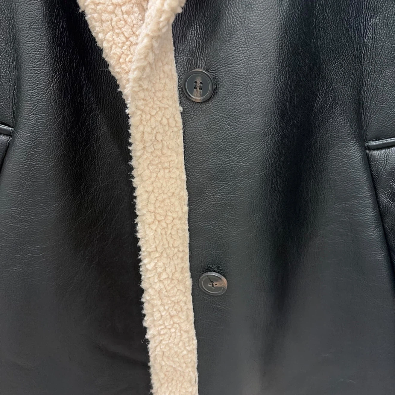 Bernardo Faux Leather Sherpa Jacket - photo 3