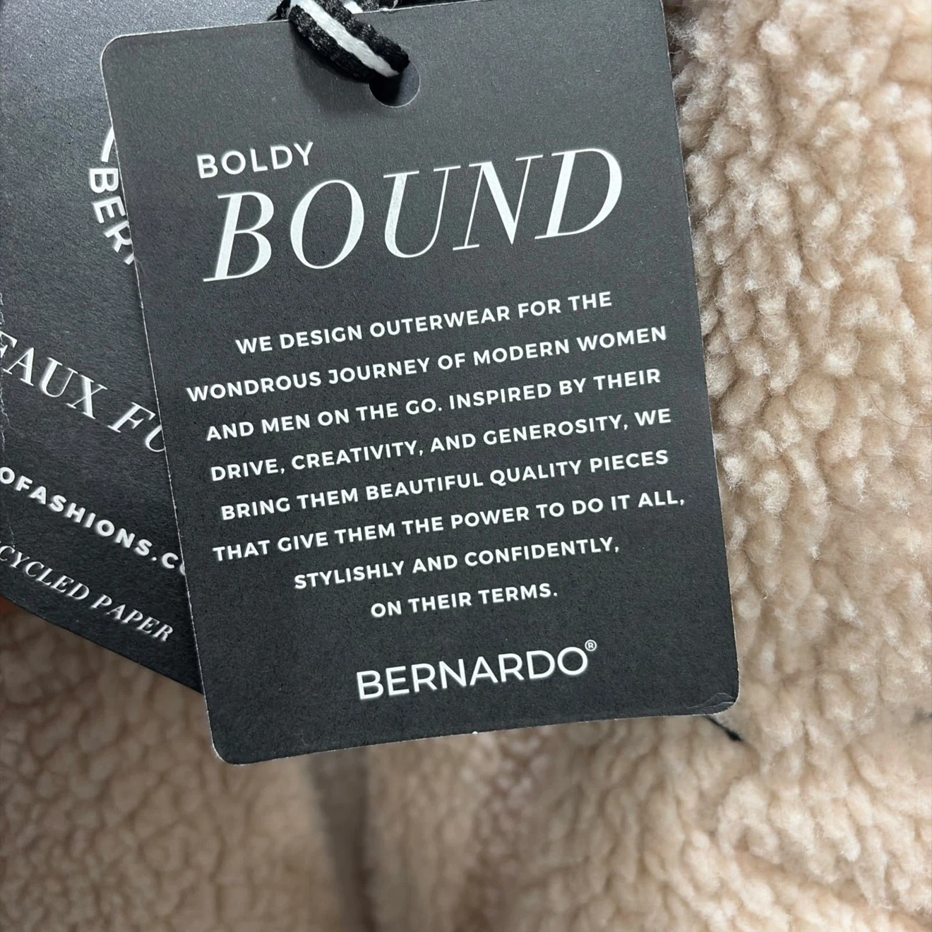 Bernardo Faux Leather Sherpa Jacket - photo 4