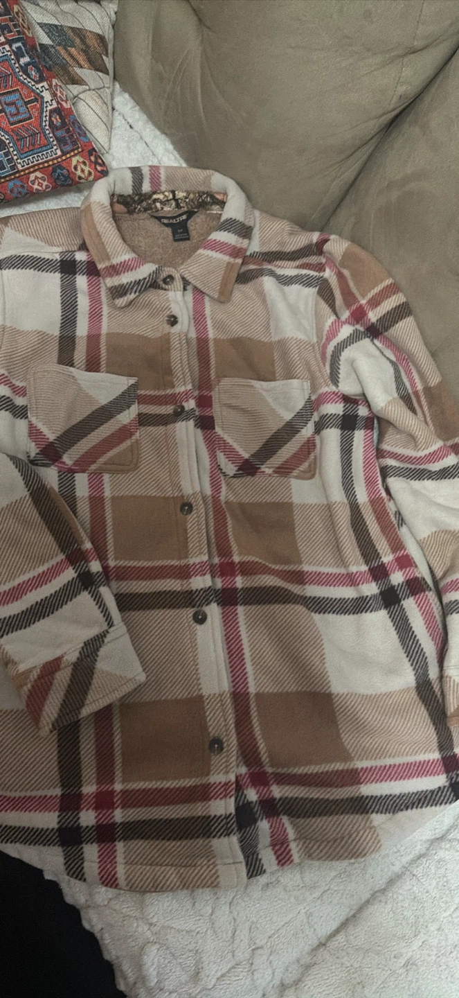 Realtree Plaid Fleece Shirt Jacket