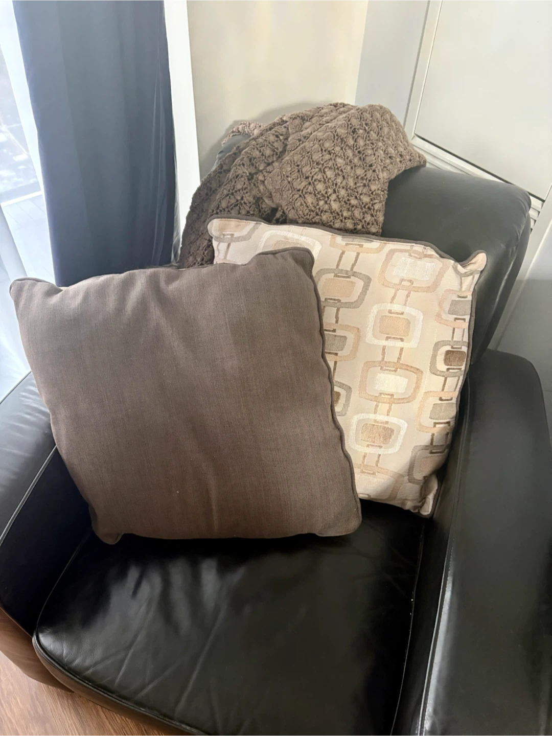 Set of Two Reversible Throw Cushions