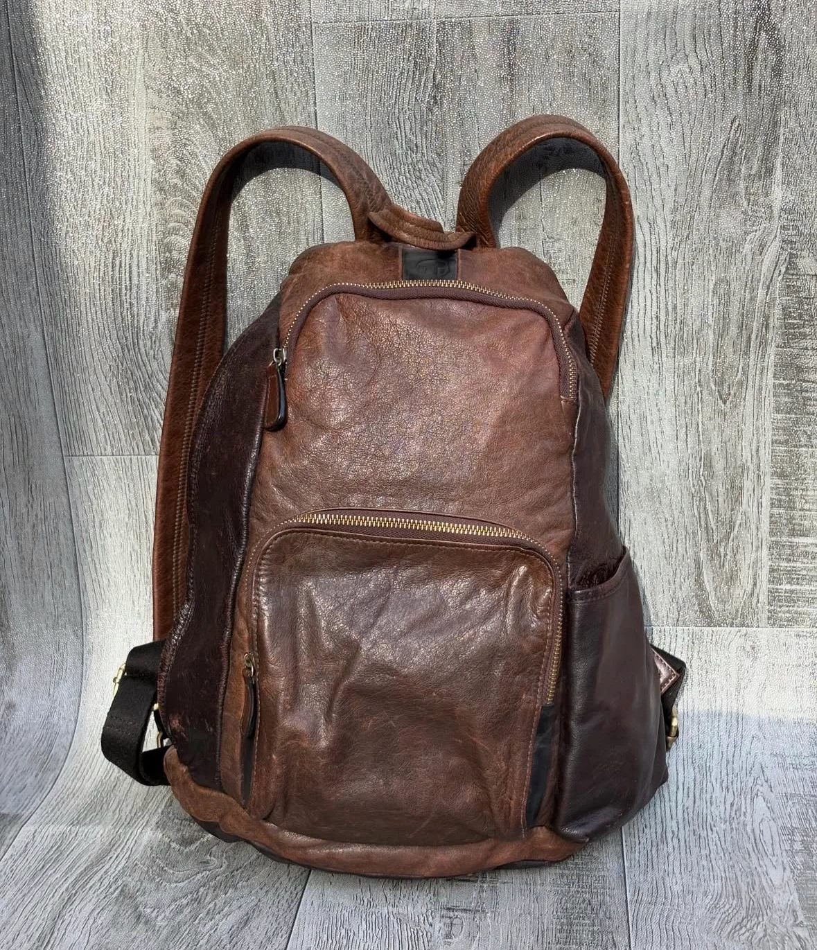 Brown Leather Backpack - photo 4