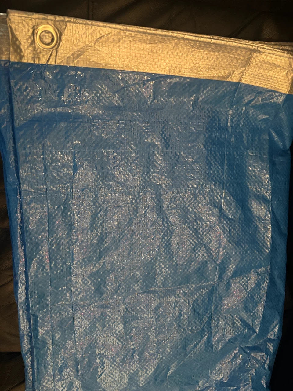 Two Blue and Silver Utility Tarps - photo 2
