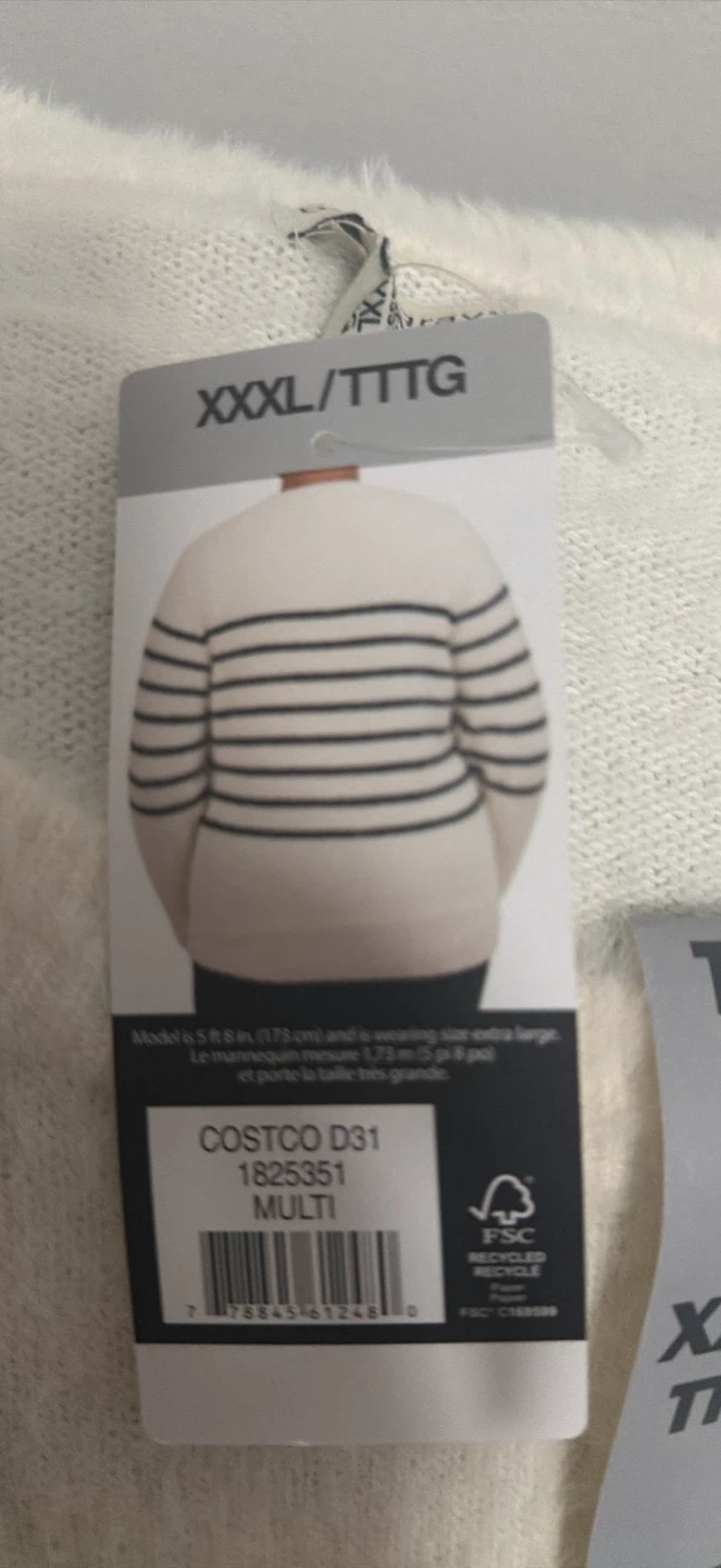Bleu & Gray Striped Sweater - photo 2