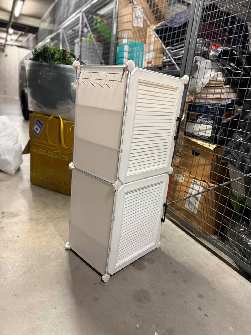 White Modular Storage Cabinet - photo 2