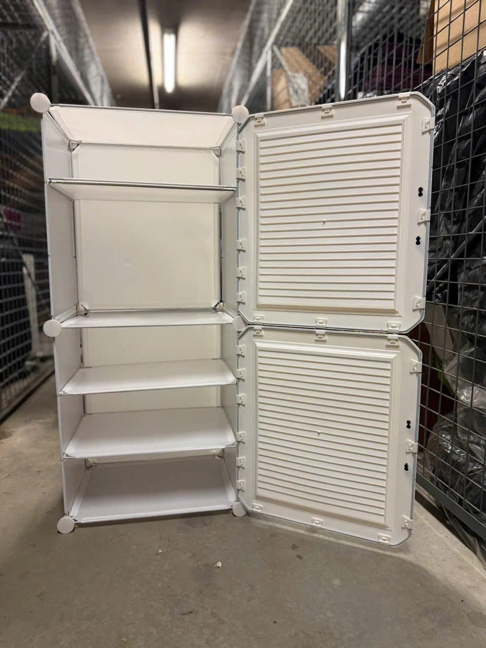 White Modular Storage Cabinet - photo 3