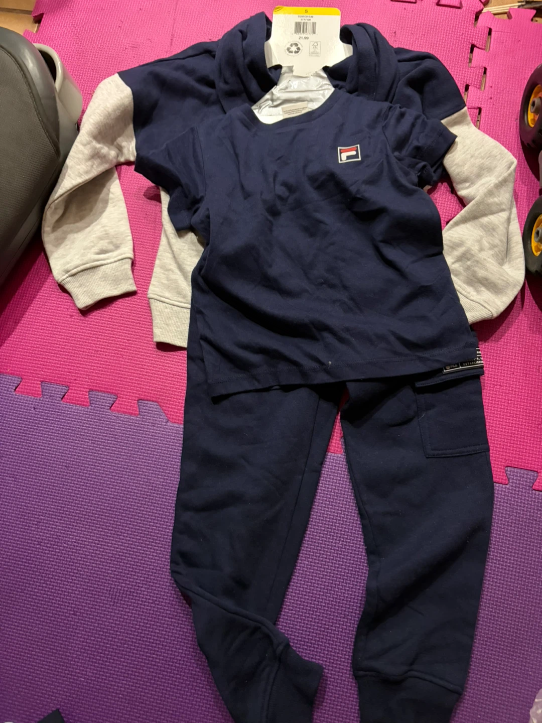 Fila 3-Piece Boys Outfit Set - Size 5 - photo 2