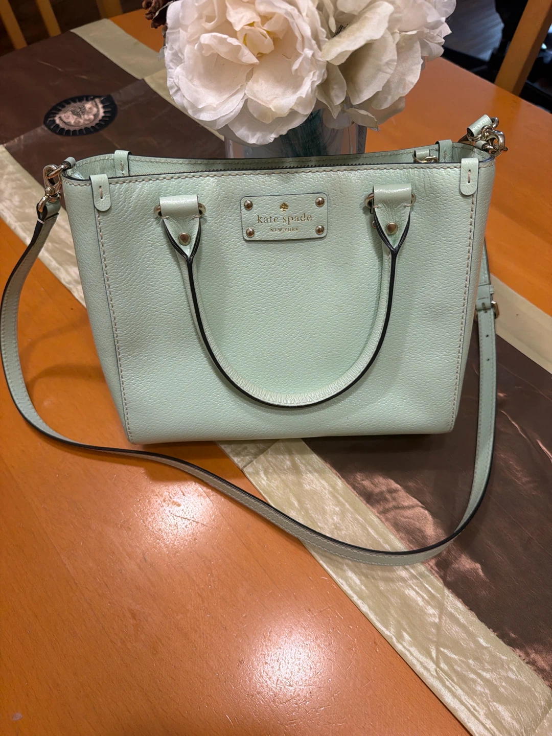 Kate Spade Mint Green Leather Handbag
