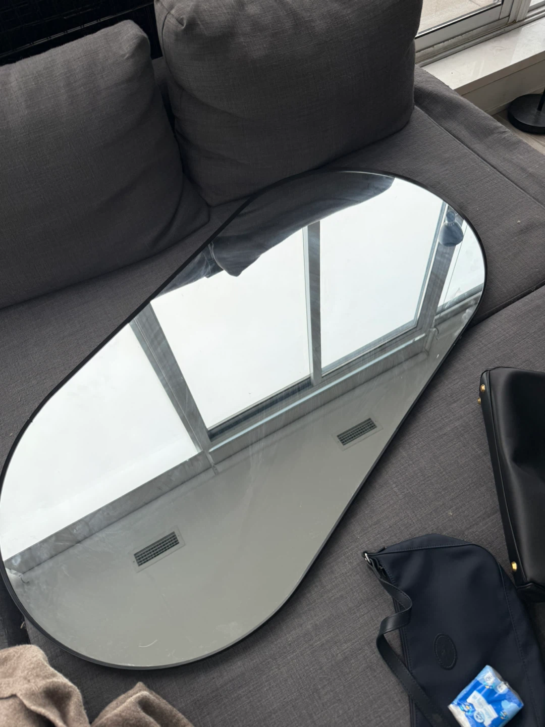 IKEA LINDBYN Mirror Black