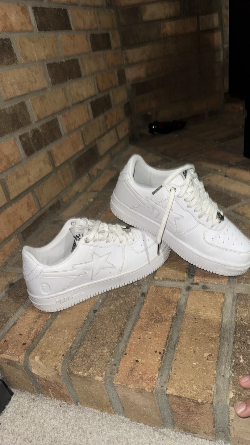 BAPE STA Low White Sneakers