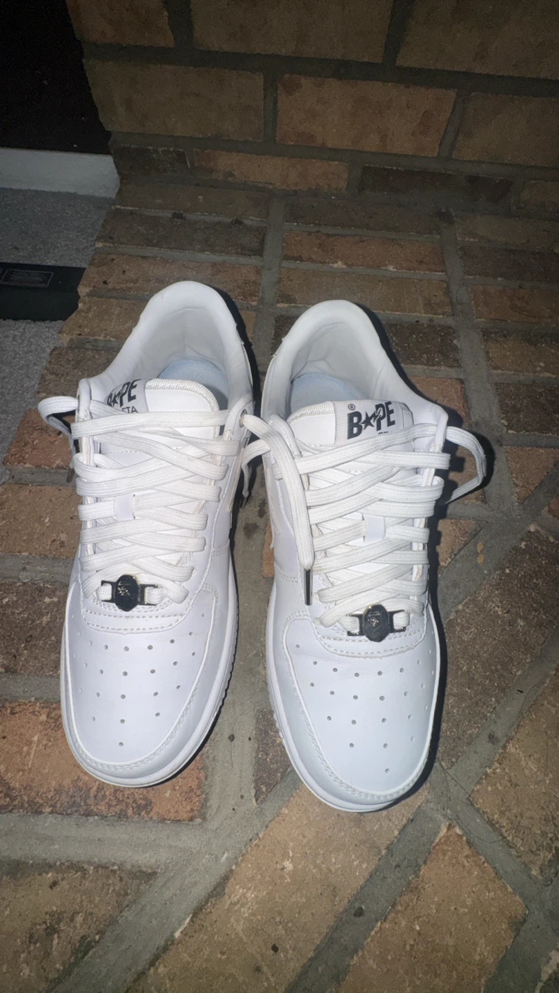 BAPE STA Low White Sneakers - photo 2